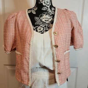 NWT Hello Short Sleeve Peach Blazer XS